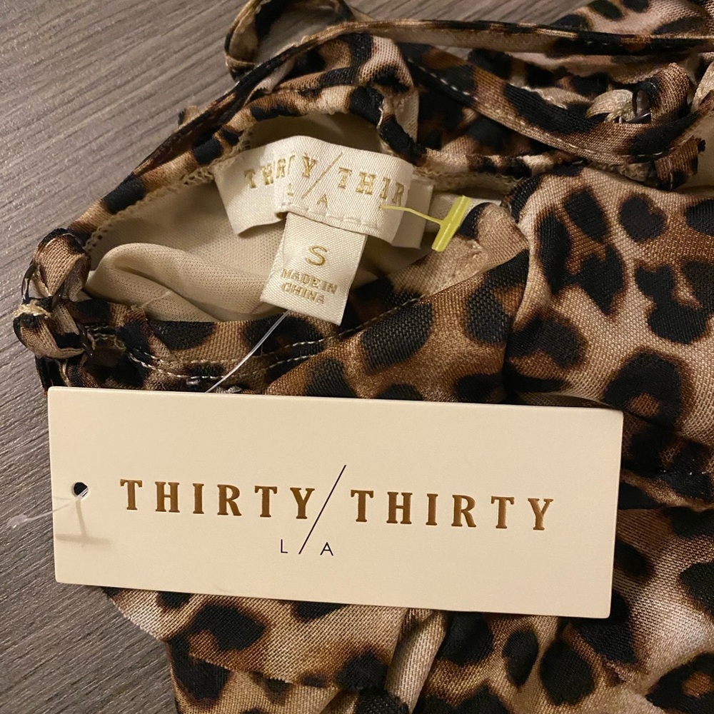 Leopard Print Ruffle Dress - Picture 3 of 3